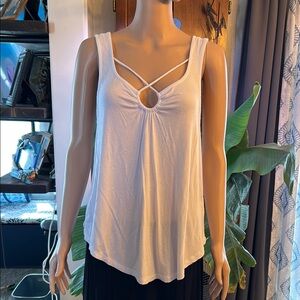 White Sleeveless Top